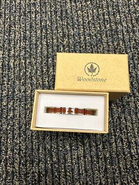 Woodstone Brown Inlay Bracelet NWT